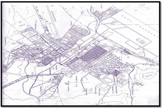 Figure n° 05 : La ville de Batna en 1923  Période 1924 à 1945 : 