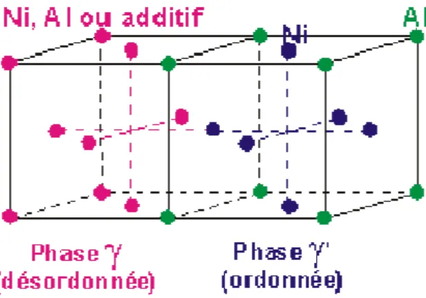 Figure II. 9. Structure d’un superalliage. 