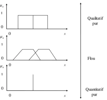 Figure 1. 3: Représentation des fonctions d’appartenance. 