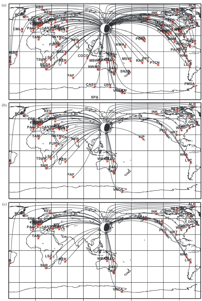 Figure 8. Path coverages for eastern Russia–northeastern China border event that occurred on 2002 June 28