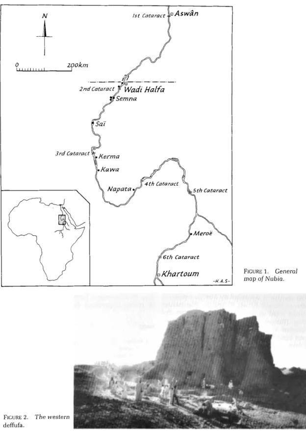 FIGURE  1.  General  map of Nubia. 