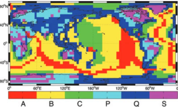 Figure 1. Global Tectonic Regionalization (GTR1) model (Jordan 1981).