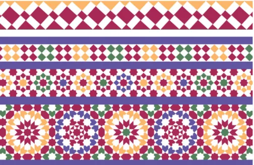 Figure 1 (Fitch &amp; Westphal-Fitch). An example of complex, beautiful nonrepresentational art, illustrated by Nadja Kavcik, based on an Islamic tiling, maker unknown.