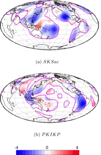 Figure 15. CMB inversion with the 3-D mantle correction according to eq.