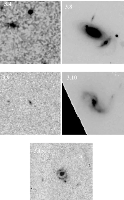 Figure 2. HST I-band images of five of the fields. Each image has a size of 5 × 5 arcsec 2 , except for the image of CUDSS 3.8, which has a size of 10 × 10 arcsec 2 .