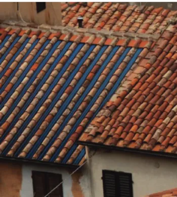 Fig. 27: Solar tiles solution in Italy to meet with Mediterranean roof  tradition (System provider: Tegola Solare)
