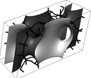 Fig. 1. The framework structure of the zeolite CIT-1 with a structure envelope generated using just four strong, low-index reflections