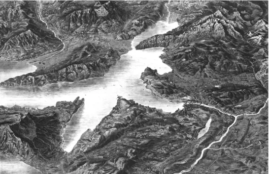 Fig. 1. Bird’s eye view of Lake Lucerne by Friedrich Wilhelm Delkeskamp, 1835 (Delkeskamp and Imhof [1830–35] 1978).