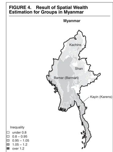 FIGURE 3. Result of Spatial Wealth Estimation for Groups in the Sudan