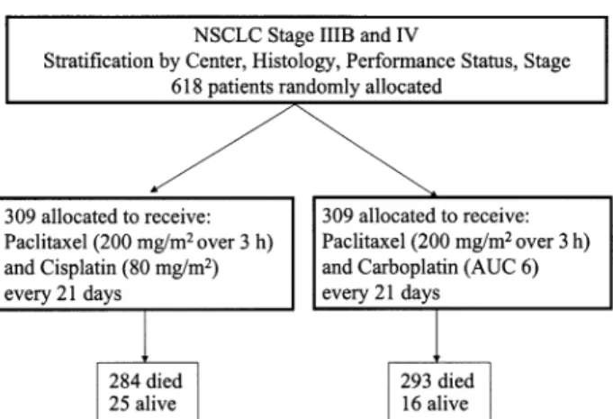 Figure 1. Flow diagram including patient allocation and treatment  schema.