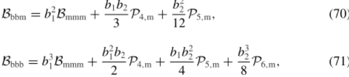 Table 7. Constraints on b 1 and b 2 obtained using the Exact Trispectrum model described in the text