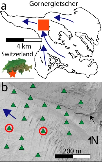 Figure 3. Moulin near the centre of the seismic network shown in Fig. 1.