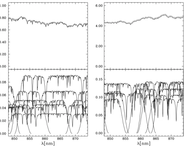 Figure 7. Crowding of stellar spectra in the focal plane of the slitless spectrograph results in spectral overlaps