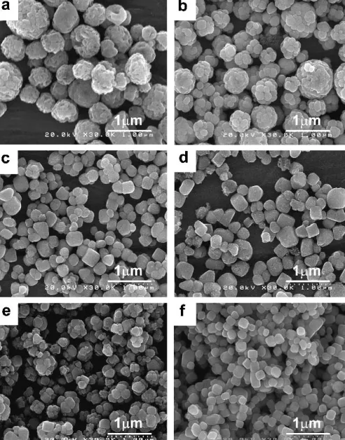 Figure 5 shows the size distributions of the BaTiO 3 par- par-ticles of Figs. 4(a)–4(d)