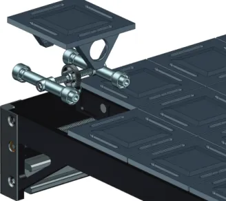Figure 3: Schematic drawing of the single height chang- chang-ing element within a mechanical support structure