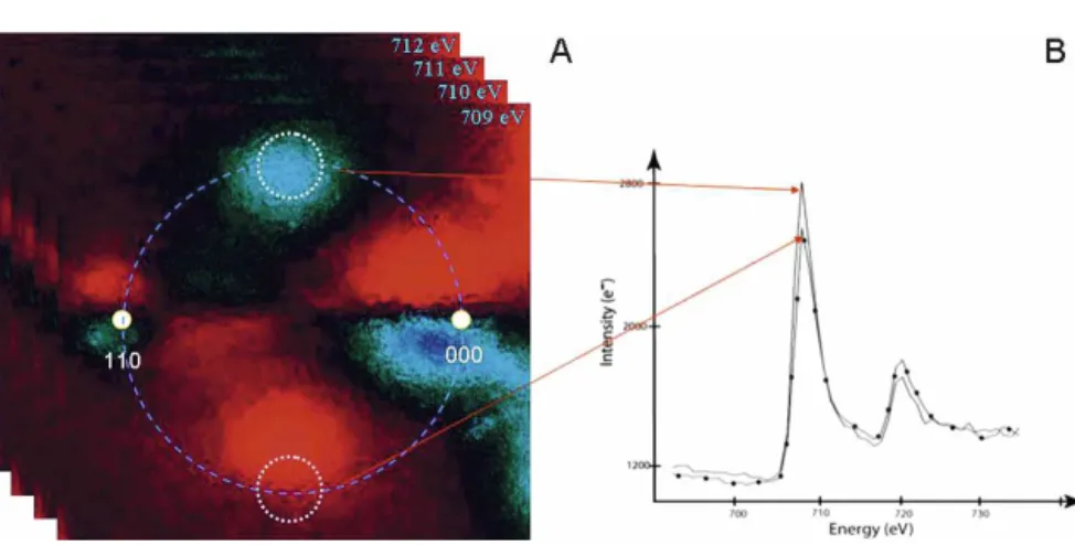 FIG. 9. EMCD magnetic phase transition. Pr 0.5 Sr 0.5 MnO 3 is ferromagnetic only within a defined temperature range [figure modified from Ref.