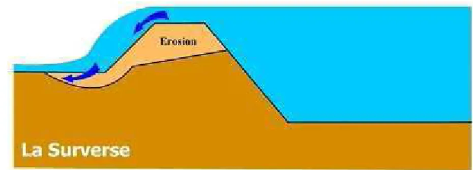 Figure 1.10 : Rupture par surverse [19 ]