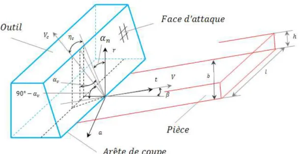 Figure II.1 :  Représentation de la coupe oblique, [1] 
