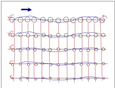Figure 17 : Propagation de l’onde de Rayleigh. 