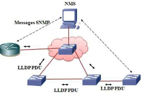 Figure 2.3 : flux de message LLDP 