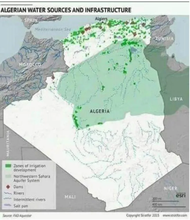 Figure I.3 : Nappe de l'Albien qui se trouve au Nord de l’Afrique. 