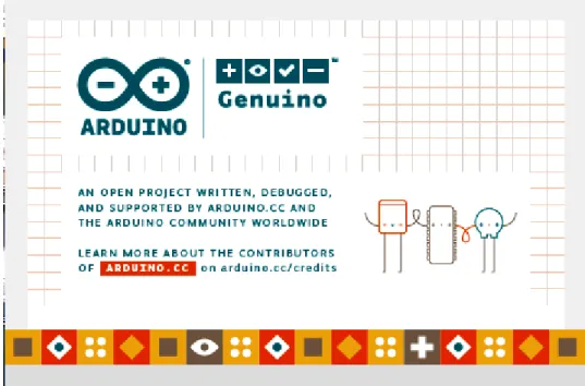 Figure  II.7 :  Fenêtre  générale  de l'application  Arduino  II.5.1  Structure  générale du programme  IDE Arduino 