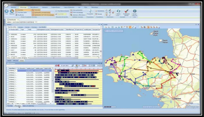 Figure 2.3 : Interface du logiciel Smartour 