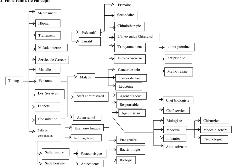 Figure 3. 16 : Hiérarchies de concepts. 