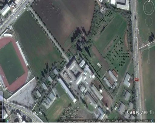 Figure 13 : Localisation de l’Institut de Technologie Moyen Agricole Spécialisé (ITMAS),  Guelma