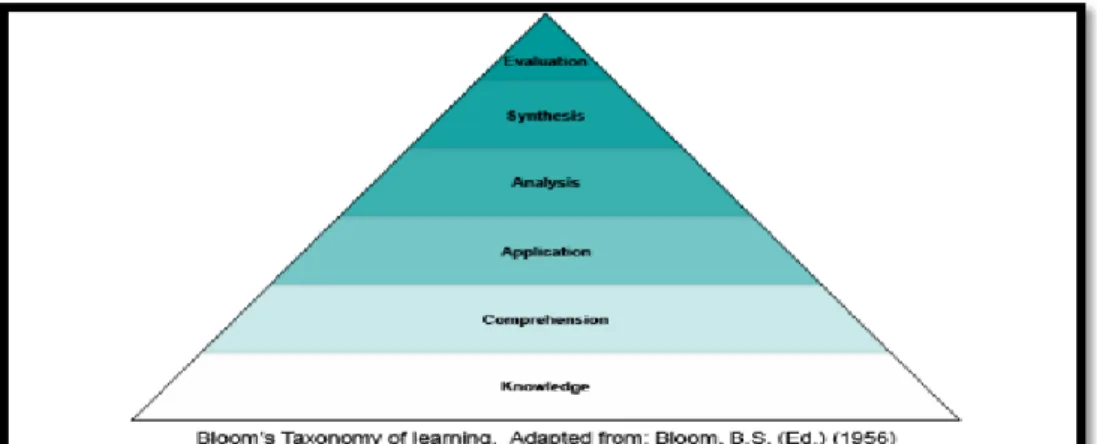 Figure 1: The Cognitive Domain of Bloom’s Taxonomy (Cullinane, 2009). 