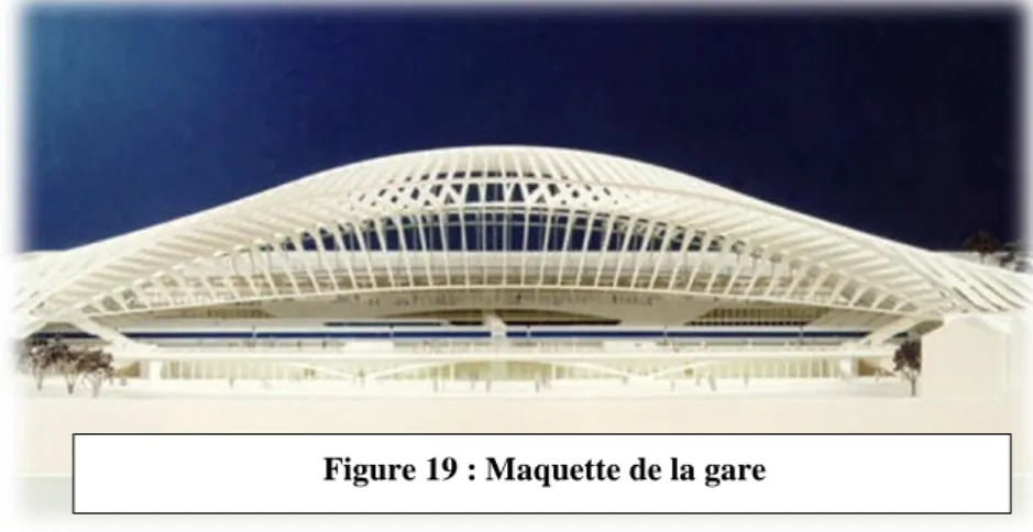 Figure 19 : Maquette de la gare