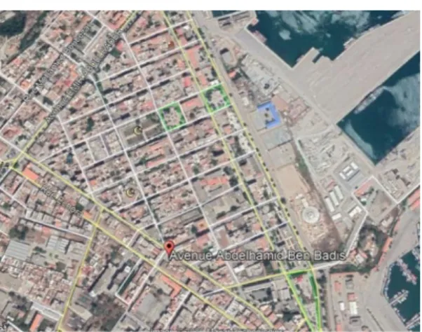 Figure 1:boulevard ABDELHAMID BEN BADIS Source : mémoire online 