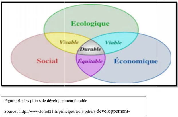 Figure 01 : les piliers de développement durable
