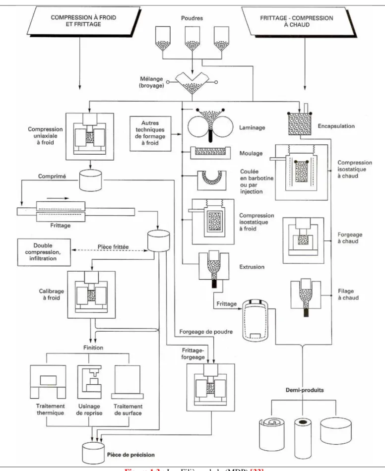 Figure 1.3 : Les Filières de la (MDP) [33] 