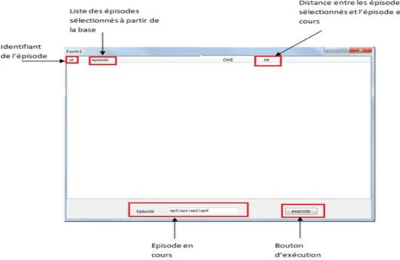 Fig. 33: interface de calcul de similarité. 