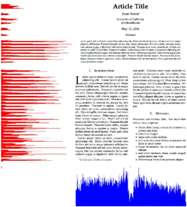 Figure 2.2 Exemple de projection verticale