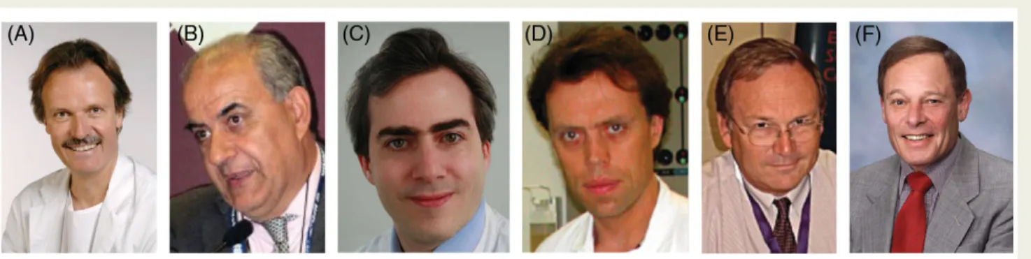 Figure 3 The new editors of the European Heart Journal (2009 – 2011): (A) Thomas F. Lu¨scher (Editor-in-Chief), (B) Jopip Brugada (Deputy Editor, arrhythmias), (C) Ulf Landmesser (Deputy Editor, prevention and basic science), (D) Frank T
