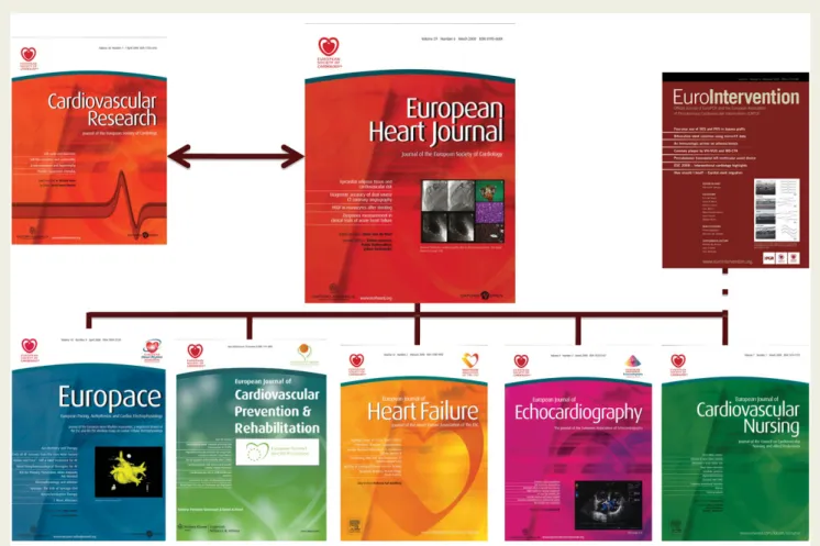Figure 4 The ESC Journal Family. All subspecialty journals are official ESC journals except EuroIntervention which is endorsed by the ESC only and is the official journal of the EAPCI.