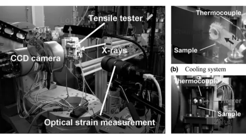 FIG. 2. (a) Experimental setup at the MPI-MF-Beamline for x-ray measurements in transmission geometry