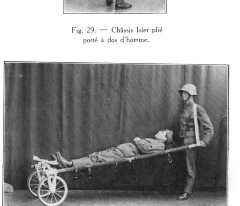 Fig. 30. — Chassis Isler adapte au brancard Weber.