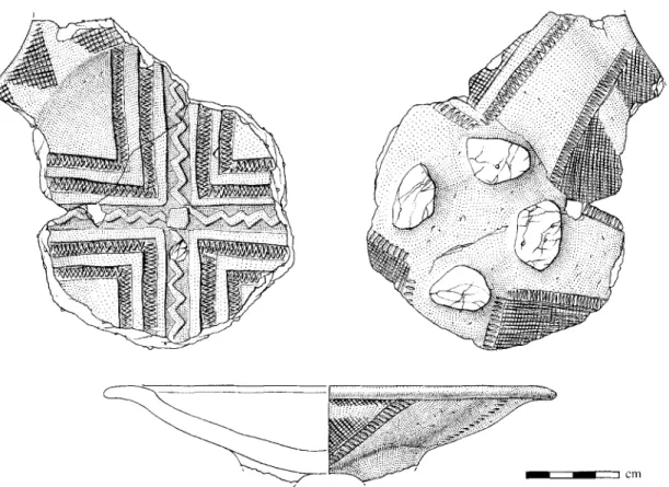 FIGURE  6.  Decorated  LCA pottery of  ‘Adriatic type’from the tumulus of Rubeia, Montenegro
