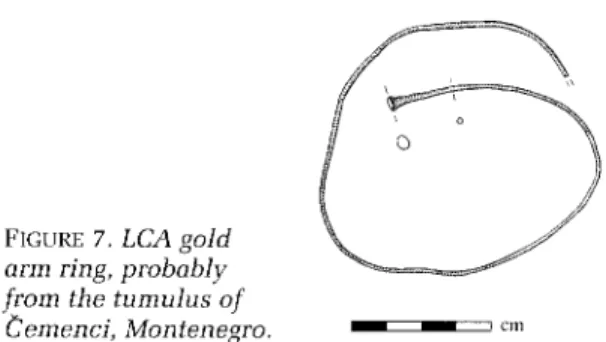 FIGURE  7 .   LCA gold  arm ring,  probably  from the tumulus  of 