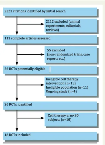 Figure 1 Flow diagram of studies included in this meta-analysis.