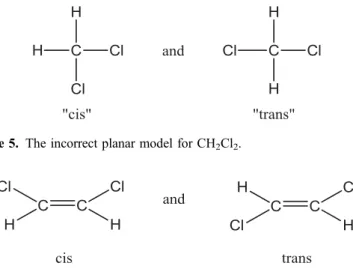 Figure 7 shows a modern computer graphic of this model. Because of the special mirror symmetry, the two isomers can be distinguished by their geometry in the same