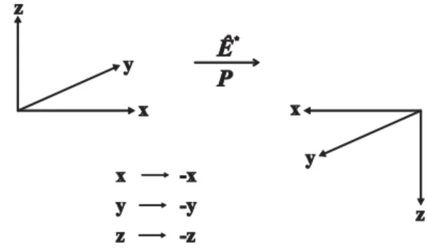 Figure 13. Reﬂection E ^ n or Parity operation P (after Ref. 23).