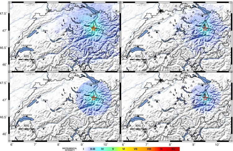 Figure 12. Same as Fig. 11, for the M L 4.1 event occurred in Balzers on 2013 December 12.