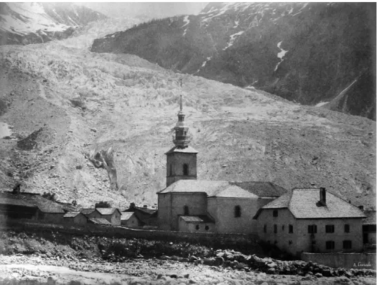 Fig. 3. Glacier et village d’Argenti`ere. From Aim´e Civiale’s album Le Mont Blanc et la Vall´ee de Chamounix, 1860/61, Biblioth`eque de l’Institut de France.