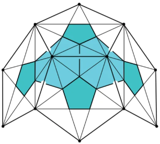Figure 6: A fragment of the 2-core of the vertices of the dodecahedron.