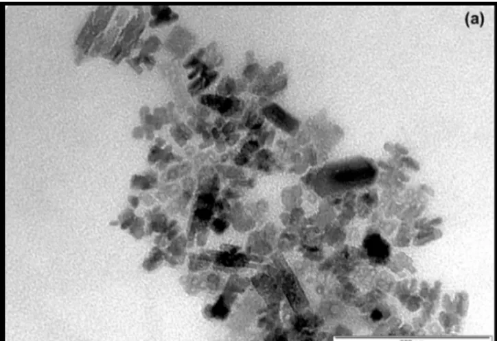 Fig. S1. TEM image of LiMnPO 4  particles synthesized with manganese acetate. 