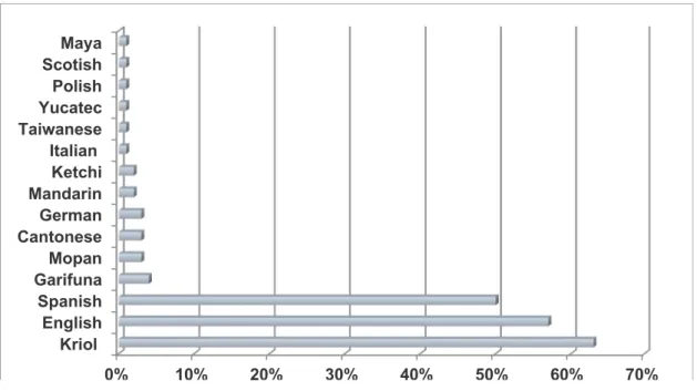 Table 1: Self-reported home languages of village citizens, several answers possible (n=155) 